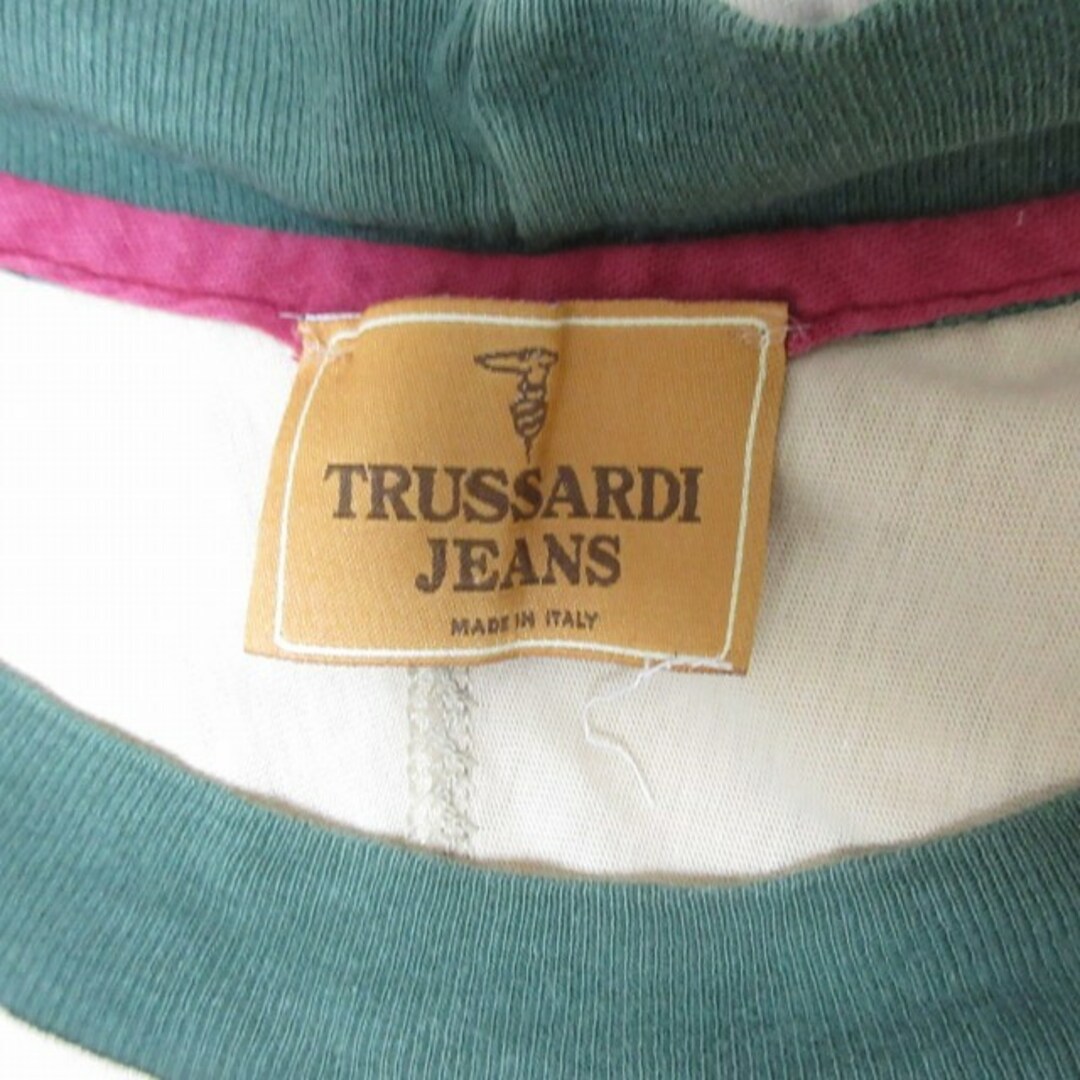 Trussardi(トラサルディ)のトラサルディ TRUSSARDI ジーンズ Tシャツ 半袖 刺繡 プリント メンズのトップス(Tシャツ/カットソー(半袖/袖なし))の商品写真