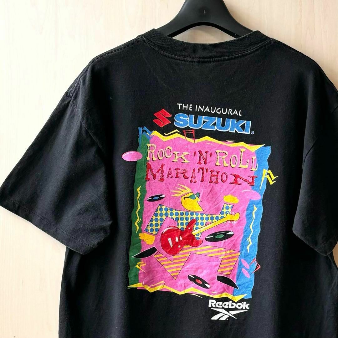 VINTAGE(ヴィンテージ)の90s古着　ヴィンテージ　オニータ　イベントTシャツ　ロックンロールマラソン メンズのトップス(Tシャツ/カットソー(半袖/袖なし))の商品写真