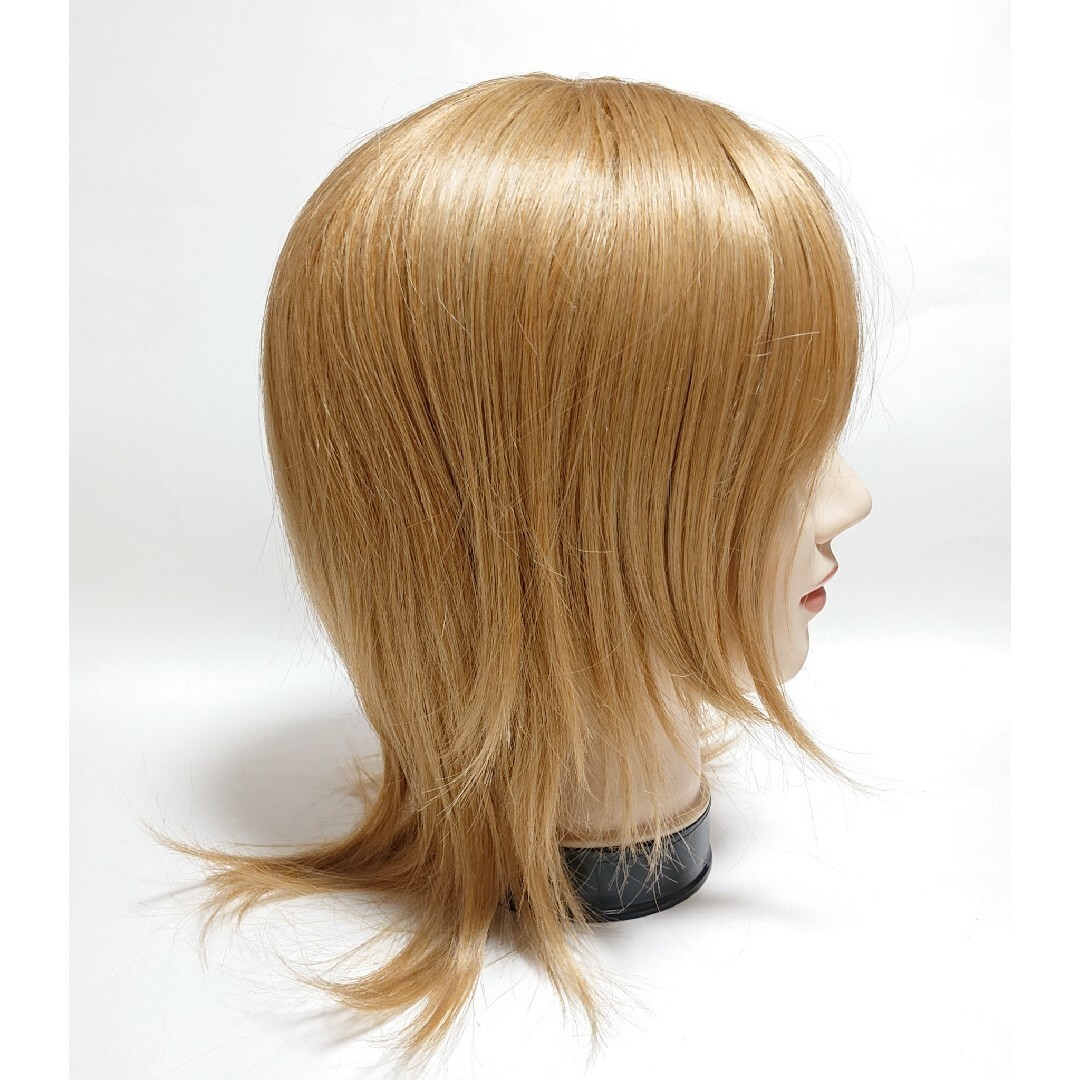 ミディアム ウィッグ ゴールド シャギー 金髪 ロング ファッションウィッグ _ レディースのウィッグ/エクステ(ロングストレート)の商品写真