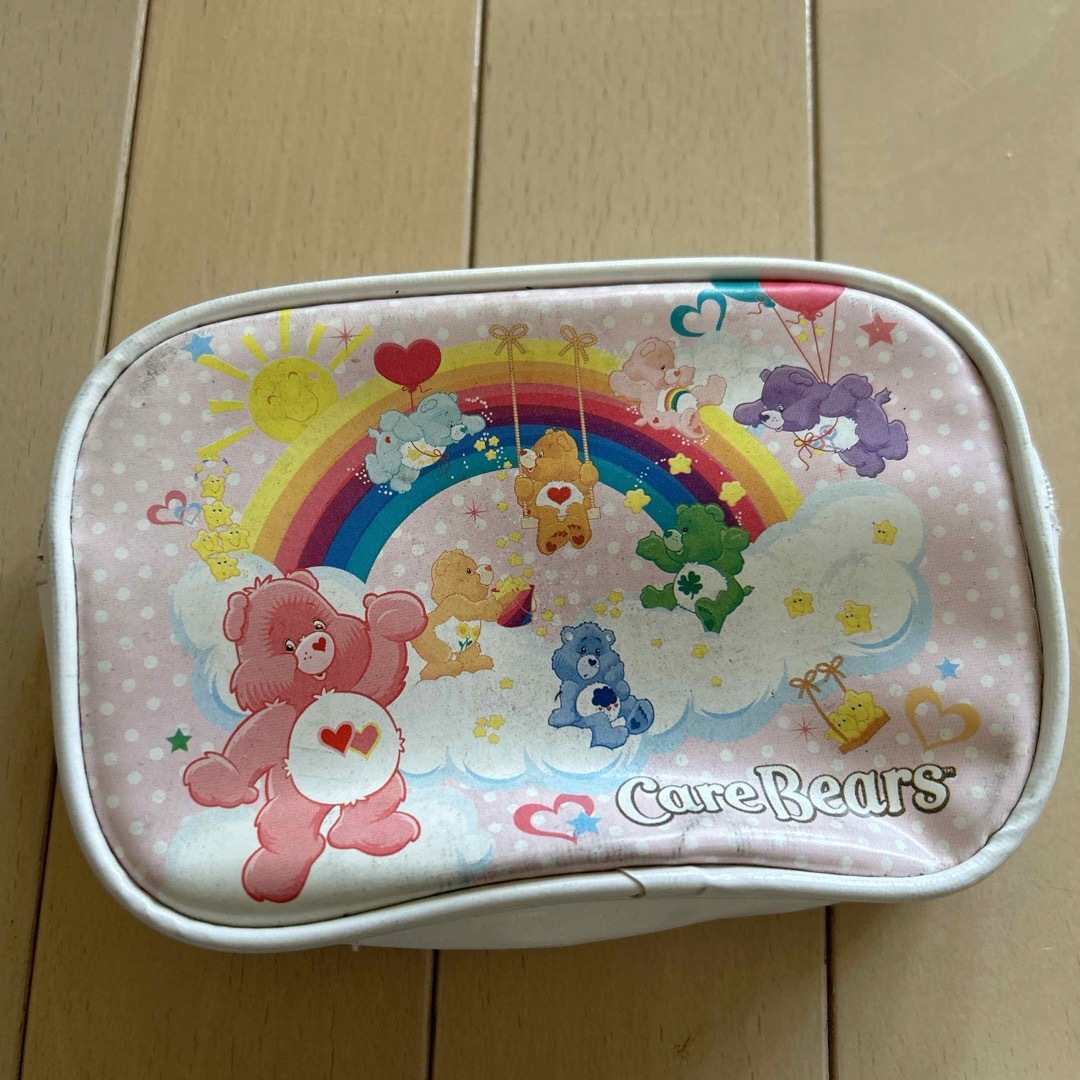 CareBears(ケアベア)のケアベア3点セットとおまけポーチ エンタメ/ホビーのおもちゃ/ぬいぐるみ(キャラクターグッズ)の商品写真