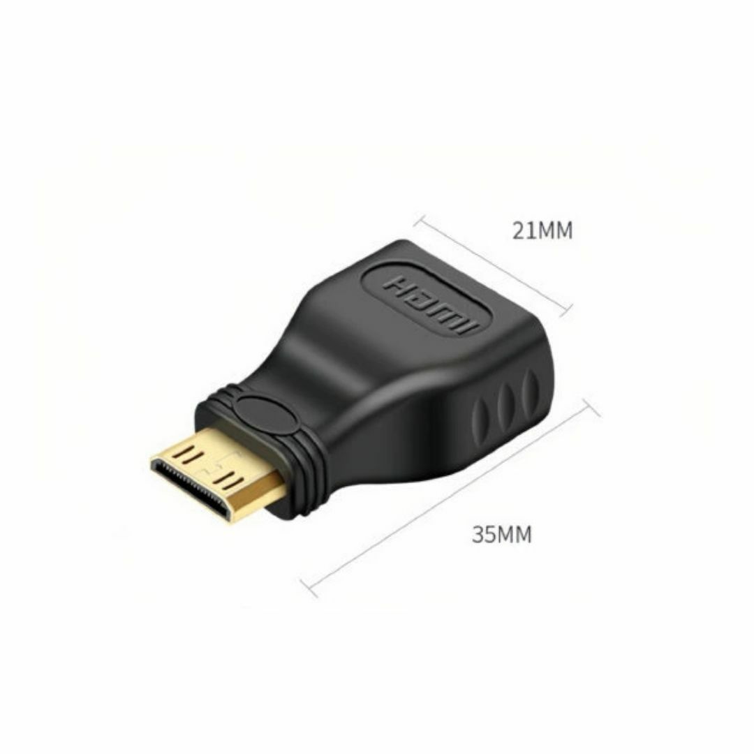 mini HDMI to HDMI 変換アダプタ ミニHDMI 変換アダプタ スマホ/家電/カメラのテレビ/映像機器(映像用ケーブル)の商品写真