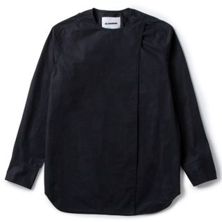 ジルサンダー(Jil Sander)のジルサンダー/JIL SANDER シャツ アパレル メンズ SHIRT 04 - HEAVY ORGANIC COTTON POPLIN カジュアルシャツ BLACK J21DL0032-J45002-001 _0410ff(シャツ)