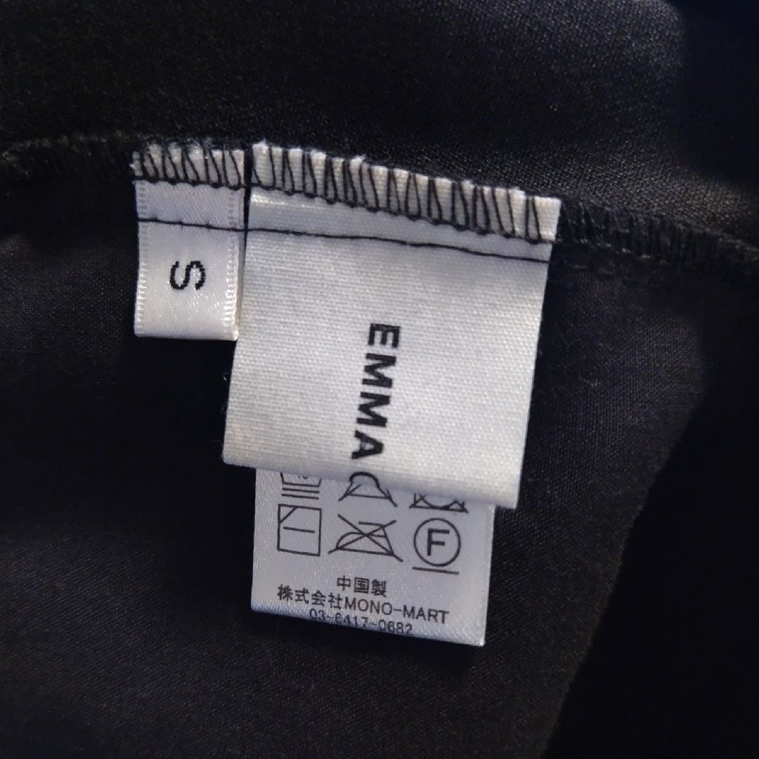 EMMA CLOTHES(エマクローズ)のEMMA CLOTHES タックテーパードパンツ スラックス 黒 メンズのパンツ(スラックス)の商品写真