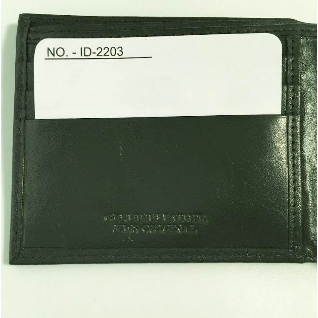 r770 　現品限り 【新品・未使用】2203 メンズ　本革　二つ折り財布 メンズのファッション小物(折り財布)の商品写真