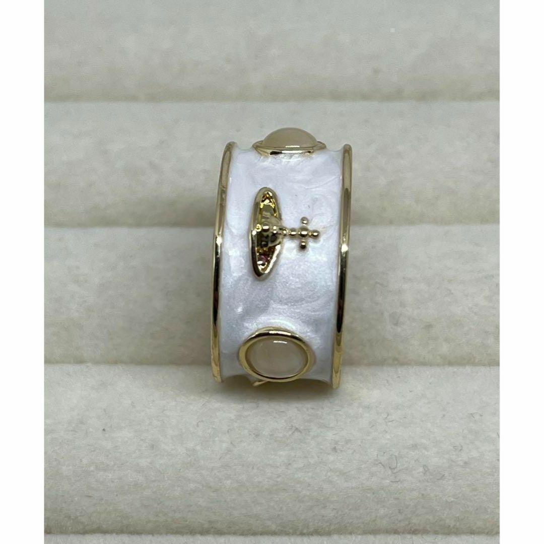 082b5レッド×ゴールドリング　指輪　韓国アクセサリー　石プチプラ　ジュエリー レディースのアクセサリー(リング(指輪))の商品写真