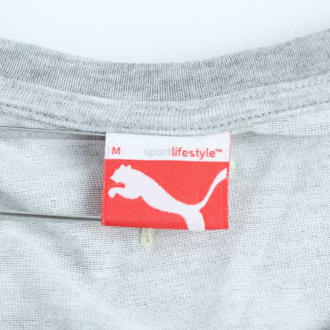 PUMA(プーマ)のプーマ 半袖Ｔシャツ トップス ロゴT スポーツウエア レディース Mサイズ グレー PUMA レディースのトップス(Tシャツ(半袖/袖なし))の商品写真