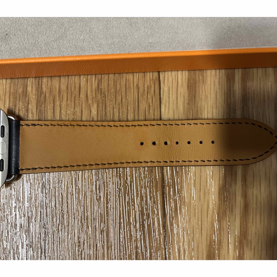 Hermes(エルメス)のApple Watch HERMES ヴォースウィフト　インディゴクレオレンジ メンズの時計(レザーベルト)の商品写真