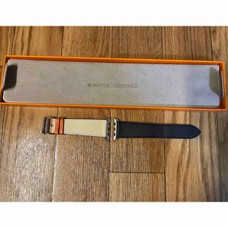 エルメス(Hermes)のApple Watch HERMES ヴォースウィフト　インディゴクレオレンジ(レザーベルト)