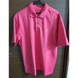 ナイキ(NIKE)のメンズポロシャツ　NIKE　GOLF　ピンク　ＸＬ サイズ(ポロシャツ)