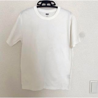 ユニクロ(UNIQLO)のユニクロU クルーネックT 半袖　白　Sサイズ　綿100%(Tシャツ(半袖/袖なし))