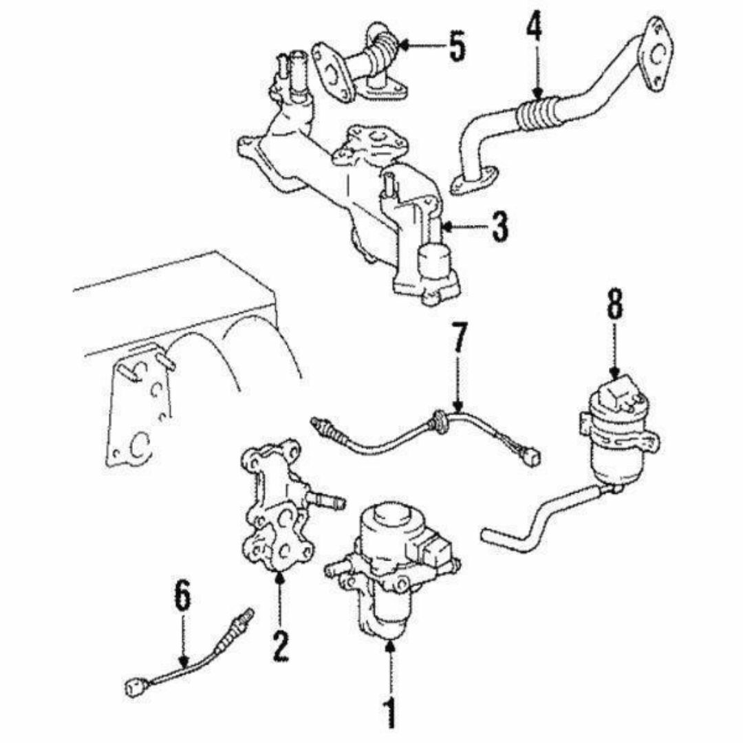 レクサス 純正 LS400 EGR パイプ NO.1 自動車/バイクの自動車(車種別パーツ)の商品写真