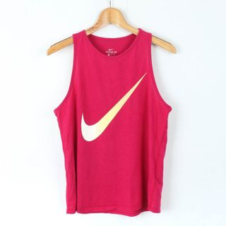 ナイキ(NIKE)のナイキ タンクトップ ノースリーブ シャツ トップス ドライフィット スポーツウエア レディース Mサイズ ピンク NIKE(タンクトップ)