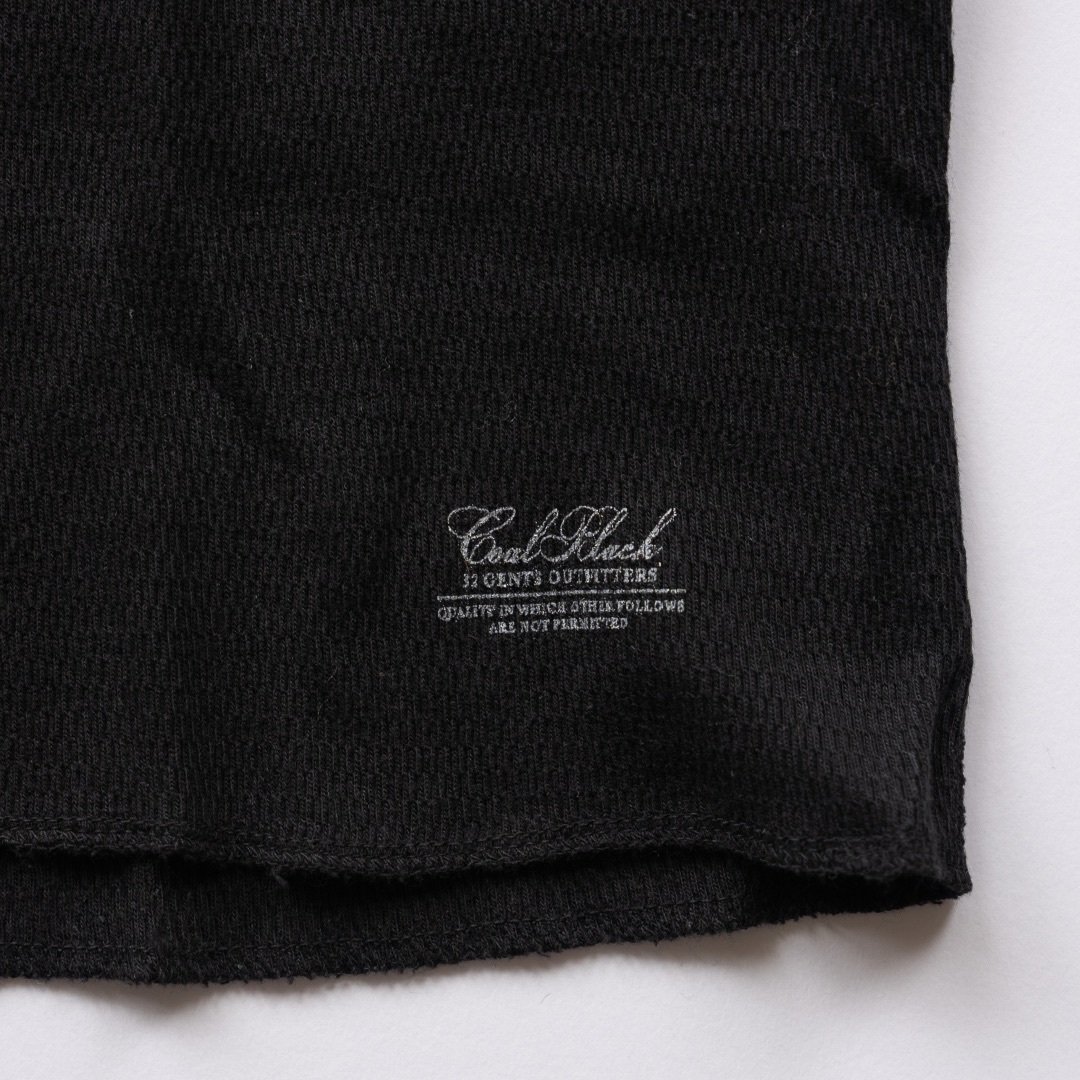 COALBLACK(コールブラック)のCoalblack コールブラック　ロゴプリントサーマルTシャツ　ブラック メンズのトップス(Tシャツ/カットソー(七分/長袖))の商品写真