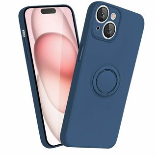 iPhone15Plus ケース リング付き アイフォン 15Plus スマホケ(その他)