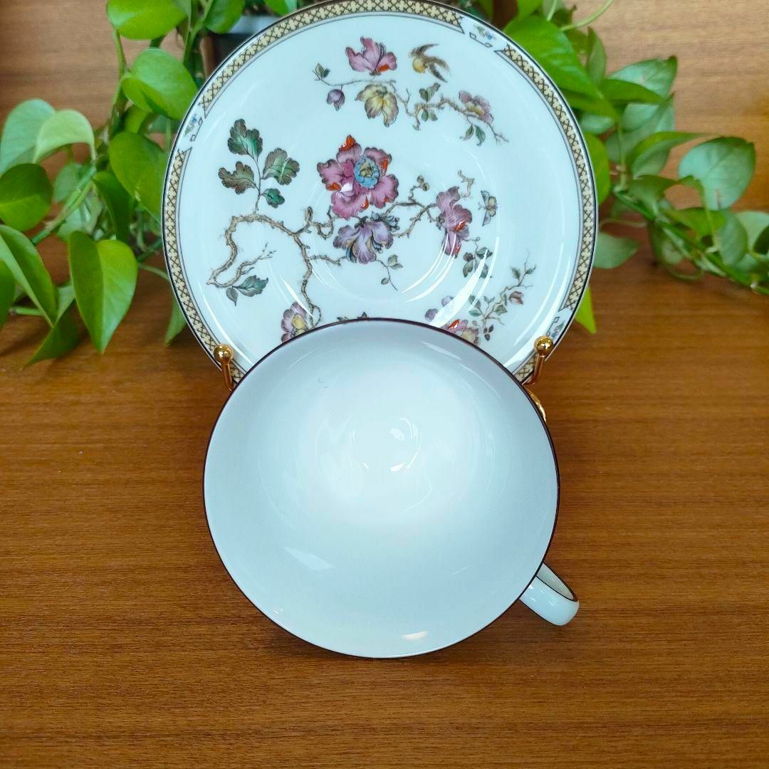 WEDGWOOD(ウェッジウッド)のチップあり ★ ウェッジウッド スワロー カップ＆ソーサー シノズワリ 黒壺 インテリア/住まい/日用品のキッチン/食器(食器)の商品写真