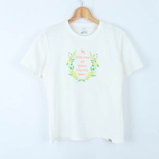 MIZUNO - ミズノ 半袖Ｔシャツ トップス ドライベクター クイックドライプラス スポーツウエア レディース Lサイズ ベージュ×緑 Mizuno