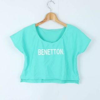 ベネトン(BENETTON)のベネトン ラッシュガード 半袖Ｔシャツ  トップス スポーツウエア レディース 7Sサイズ 緑×白 BENETTON(その他)