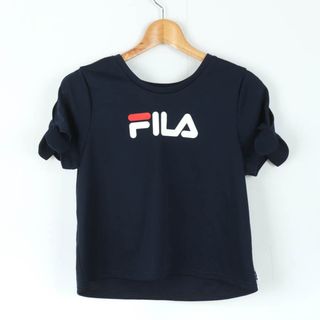 フィラ(FILA)のフィラ ラッシュガード 半袖Ｔシャツ  トップス スポーツウエア レディース 9Mサイズ 紺×白 FILA(その他)