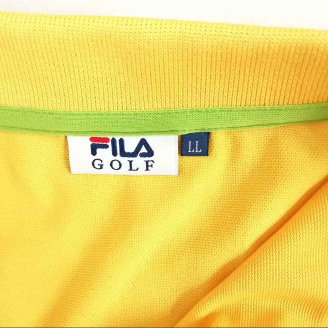 FILA(フィラ)のGOLF ゴルフ ゴルフウェア ポロシャツ Tシャツ 半袖   LL イエロー レディースのトップス(ポロシャツ)の商品写真