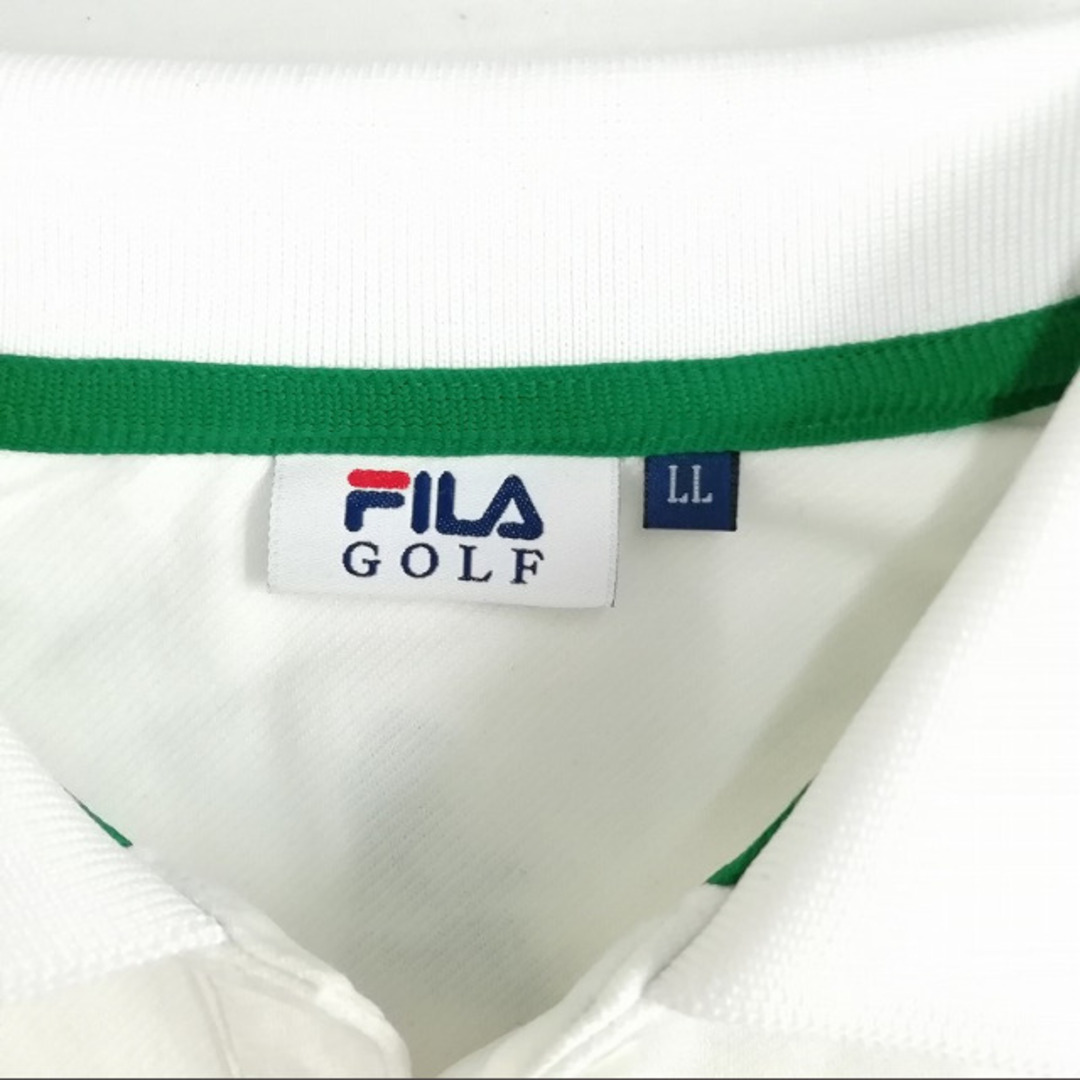 FILA(フィラ)の美品 GOLF ゴルフ ゴルフウェア ポロシャツ Tシャツ 半袖 LL レディースのトップス(ポロシャツ)の商品写真