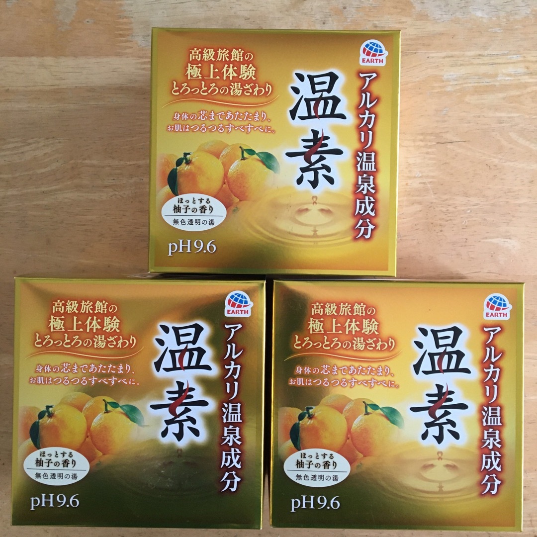 アース製薬　温素　柚子の香り　45袋 コスメ/美容のボディケア(入浴剤/バスソルト)の商品写真