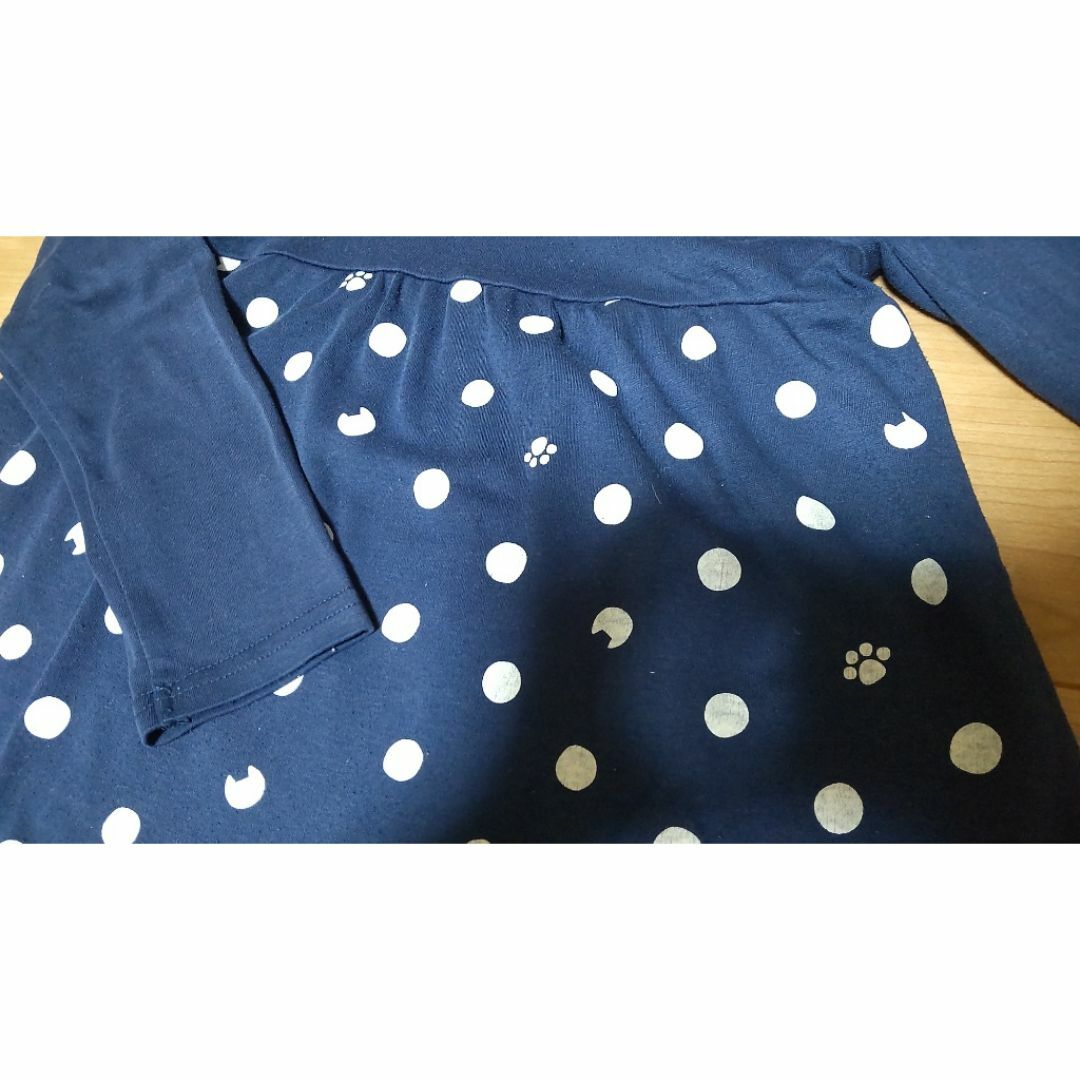 3can4on(サンカンシオン)の3can4on ネコ柄トップス120 キッズ/ベビー/マタニティのキッズ服女の子用(90cm~)(Tシャツ/カットソー)の商品写真