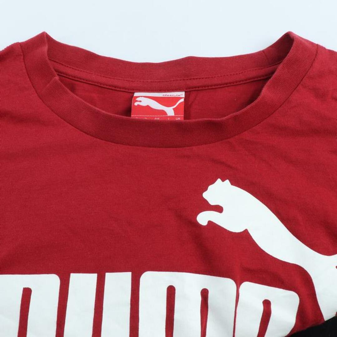 PUMA(プーマ)のプーマ 半袖Ｔシャツ トップス ロゴT スポーツウエア コットン メンズ Sサイズ 赤×白×黒 PUMA メンズのトップス(Tシャツ/カットソー(半袖/袖なし))の商品写真