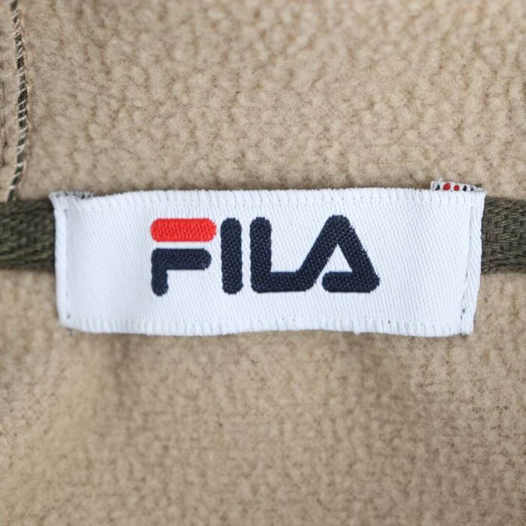 FILA(フィラ)のフィラ パーカー トップス 裏ボア ロング丈 アウター 大きいサイズ レディース LLサイズ カーキ FILA レディースのトップス(パーカー)の商品写真