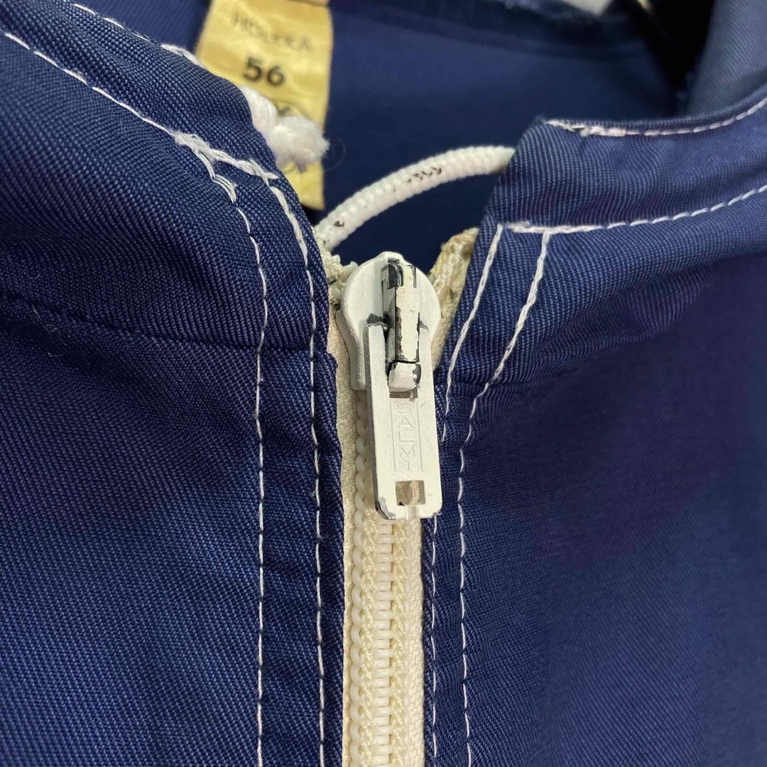 【ユーロ古着】70s フィンランド製 フード付きジャケット スリーブライン XL メンズのジャケット/アウター(ナイロンジャケット)の商品写真