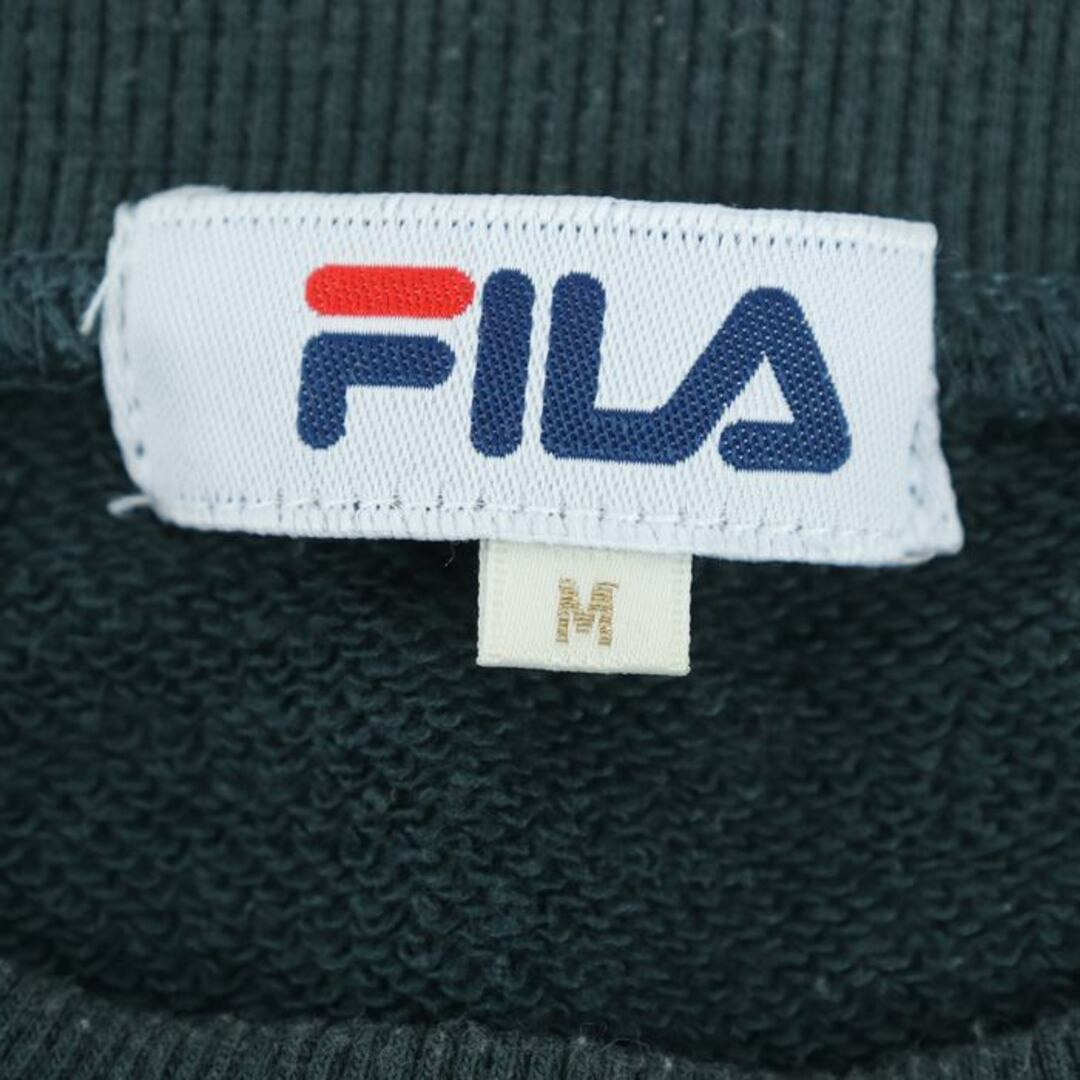 FILA(フィラ)のフィラ スウェット トレーナー トップス  フロントロゴ スポーツウエア レディース Mサイズ グリーン FILA レディースのトップス(トレーナー/スウェット)の商品写真