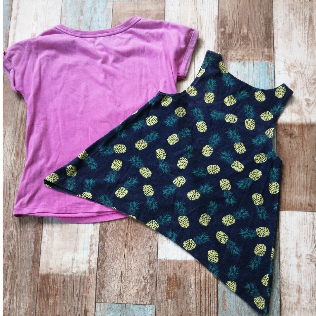 GAP Kids(ギャップキッズ)の140cm Tシャツ＆ノースリーブシャツ　2枚セット　GAPKIDS キッズ/ベビー/マタニティのキッズ服女の子用(90cm~)(Tシャツ/カットソー)の商品写真