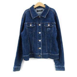 ポンポネット デニムジャケット アウター Gジャン キッズ 女の子用 M(150)サイズ ブルー pom ponette(ジャケット/上着)