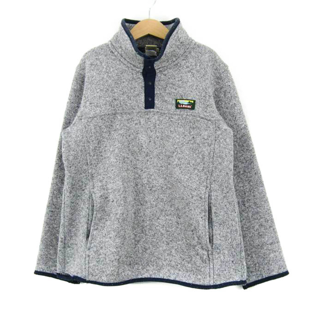 L.L.Bean(エルエルビーン)のエルエルビーン ニット トップス アノラック 長袖 キッズ 男の子用 M(10-12)サイズ グレー L.L.Bean キッズ/ベビー/マタニティのキッズ服女の子用(90cm~)(ニット)の商品写真