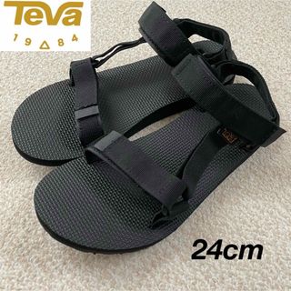 テバ(Teva)の新品★ Teva テバ スポーツサンダル オリジナル ユニバーサル 黒 24cm(サンダル)