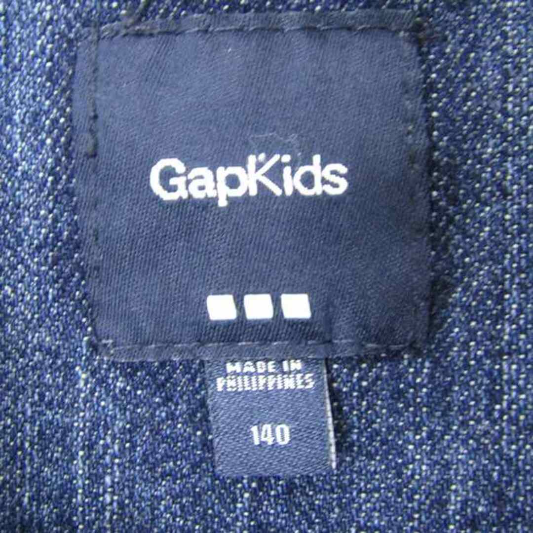 GAP(ギャップ)のギャップ デニムジャケット アウター Gジャン キッズ 女の子用 140サイズ ブルー GAP キッズ/ベビー/マタニティのキッズ服女の子用(90cm~)(ジャケット/上着)の商品写真