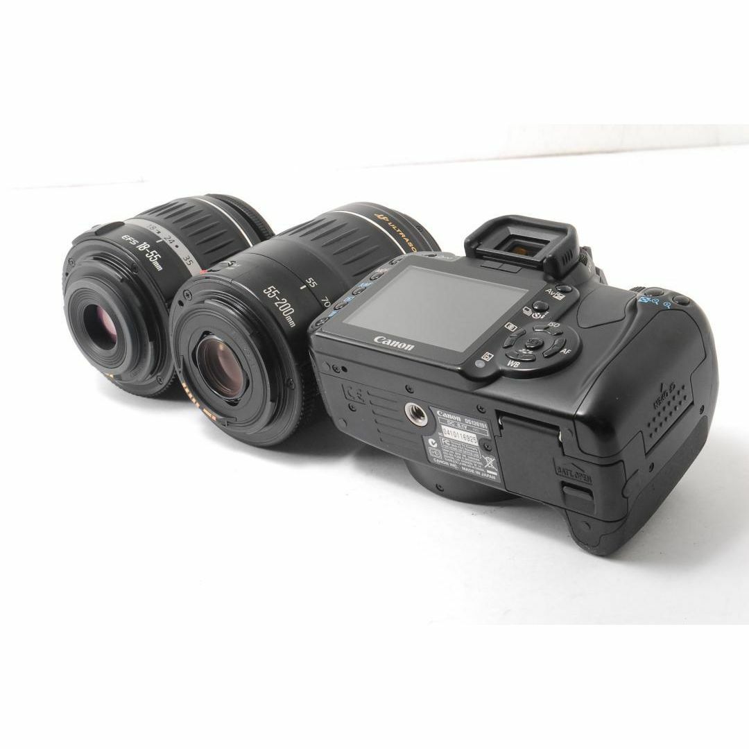 Canon(キヤノン)の❤初心者大人気❤Kiss X 望遠レンズつき❤スマホに転送❤ スマホ/家電/カメラのカメラ(デジタル一眼)の商品写真