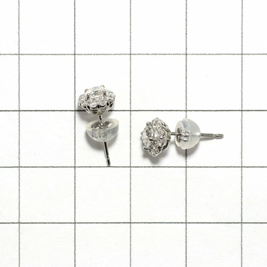 Pt950/Pt900 ダイヤモンド ピアス D0.458ct G SI2 EX D0.34ct レディースのアクセサリー(ピアス)の商品写真