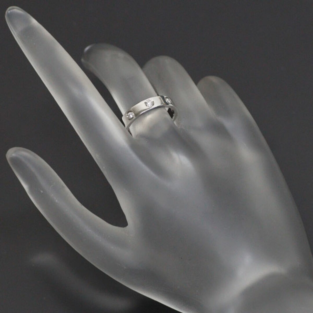 Cartier(カルティエ)のカルティエ K18WG ダイヤモンド リング ミニラブ フルダイヤ 51号 レディースのアクセサリー(リング(指輪))の商品写真