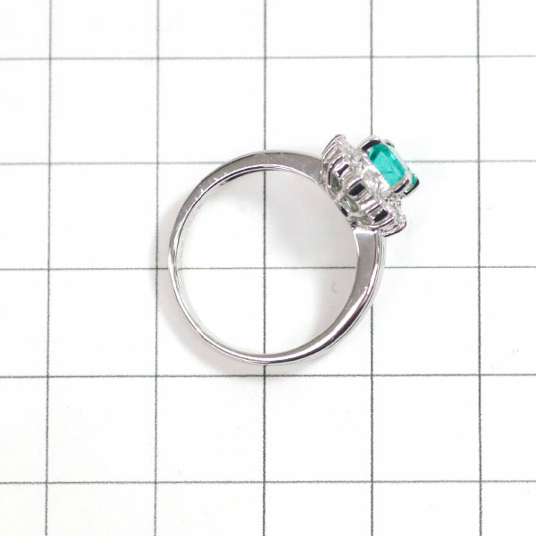 Pt850 エメラルド ダイヤモンド リング 0.67ct D0.34ct レディースのアクセサリー(リング(指輪))の商品写真