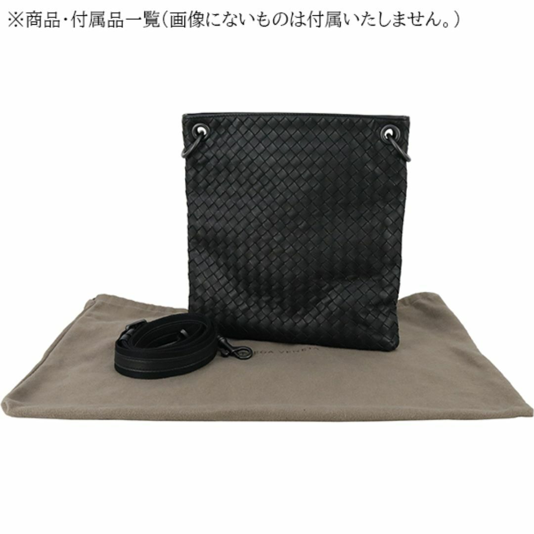 Bottega Veneta(ボッテガヴェネタ)のボッテガヴェネタ バッグ メンズ ショルダーバッグ イントレチャート ブラック 新品同様 h-n387 メンズのバッグ(ショルダーバッグ)の商品写真