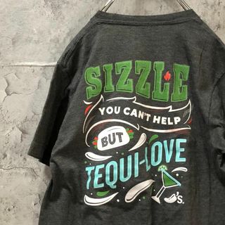 SIZZLE バックプリント USA輸入 カクテル Tシャツ(Tシャツ/カットソー(半袖/袖なし))