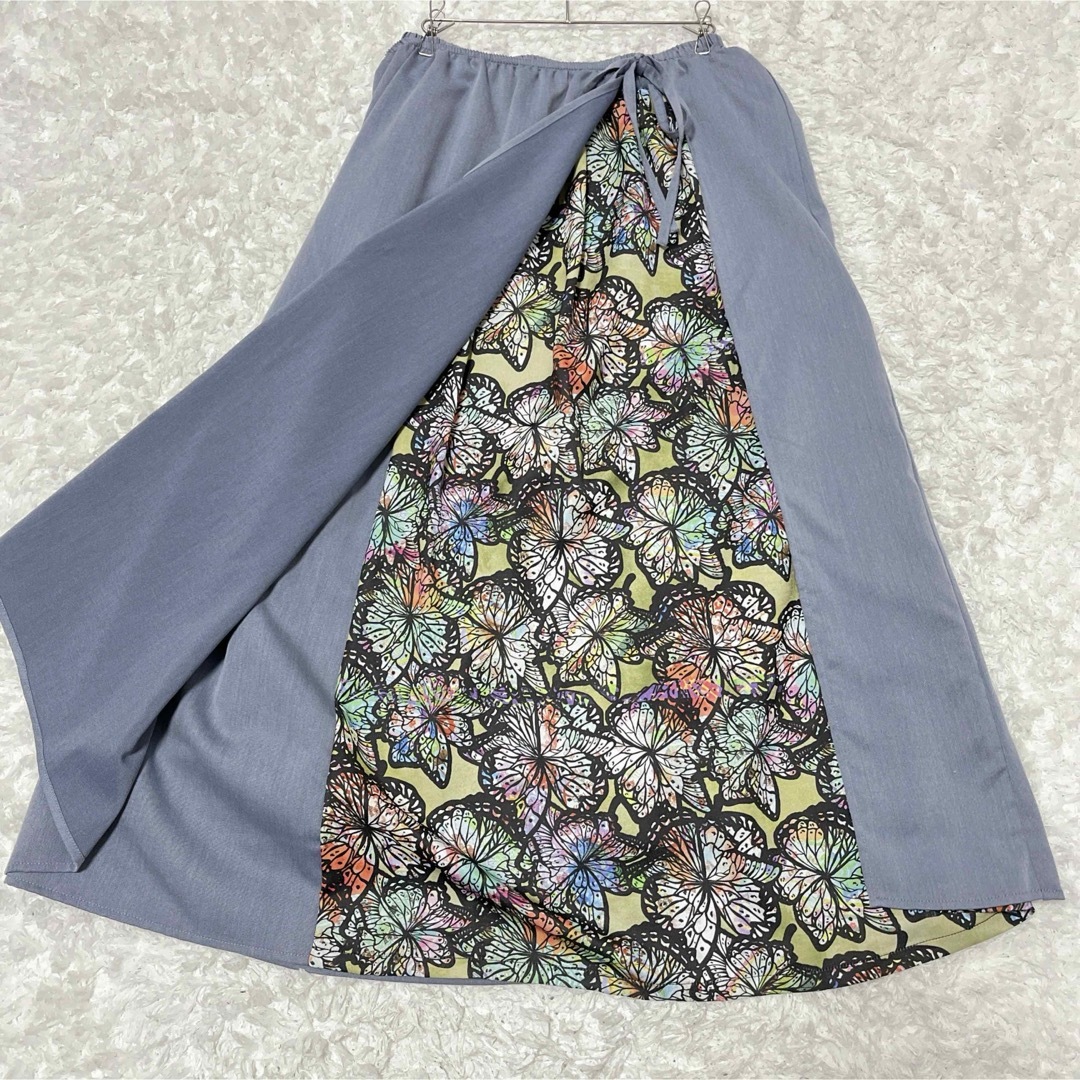 ScoLar(スカラー)の新品未使用　ScoLar スカラー　蝶花ステンドグラス柄スカート レディースのスカート(ロングスカート)の商品写真