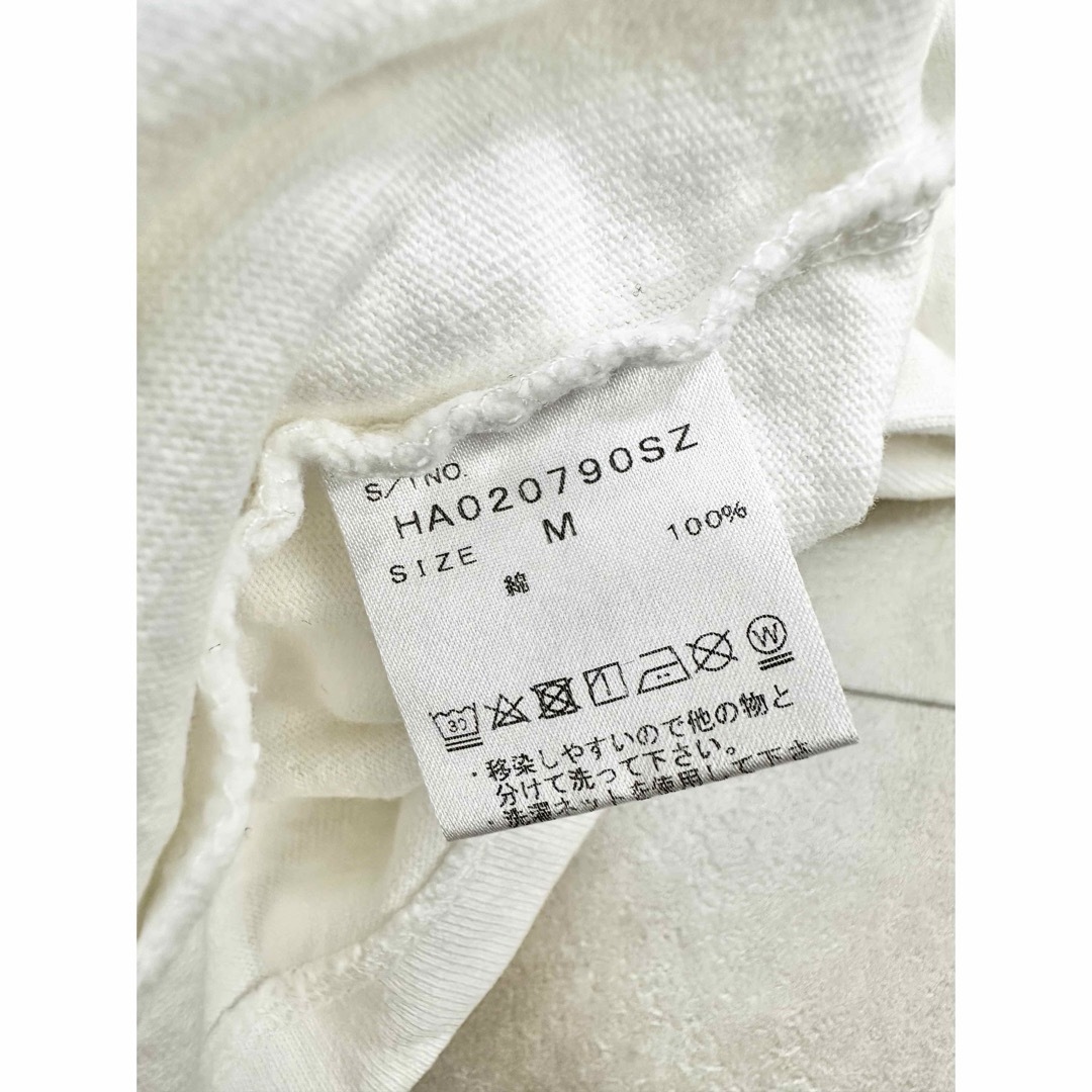 HARE(ハレ)の【HARE】ハレ M カットソー 花柄 白 厚手 TVシャツ メンズのトップス(Tシャツ/カットソー(半袖/袖なし))の商品写真