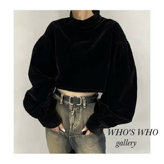 フーズフーギャラリー(WHO'S WHO gallery)の新品 WHO'S WHO gallery ハイネック別珍ブラウス(シャツ/ブラウス(長袖/七分))