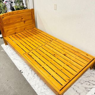 17285 木製シングルベッドフレーム アンネルベッド  2004年製(シングルベッド)