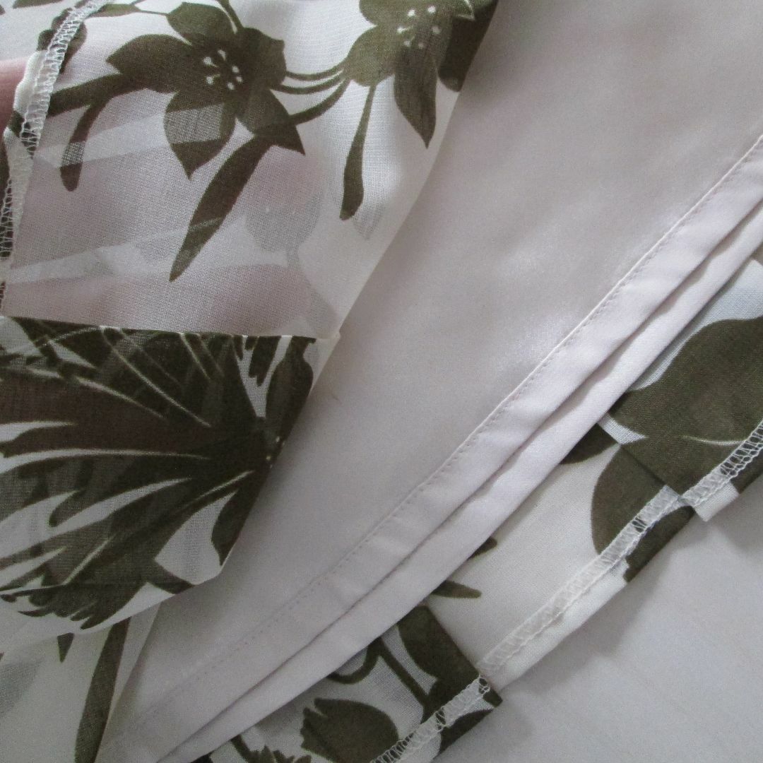 Mitsumine(ミツミネ)の未使用◆ﾐﾂﾐﾈ 春夏シフォンスカート（茶系ボタニカル柄／W64／ポリエステル） レディースのスカート(ひざ丈スカート)の商品写真