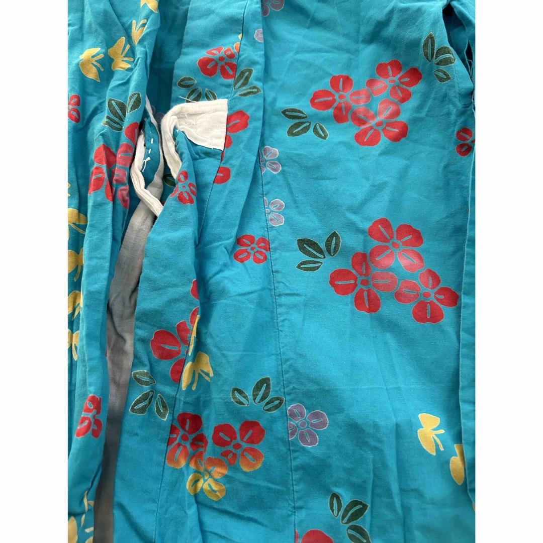 浴衣　120 帯セット キッズ/ベビー/マタニティのキッズ服女の子用(90cm~)(甚平/浴衣)の商品写真