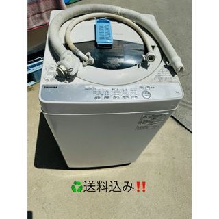 トウシバ(東芝)の送料込み！★TOSHIBA東芝★全自動洗濯機　5.0kg 動作品(洗濯機)