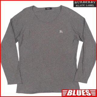 バーバリーブラックレーベル(BURBERRY BLACK LABEL)の廃盤 バーバリーブラックレーベル Tシャツ L ロンT 刺繍 TJ1019(Tシャツ/カットソー(半袖/袖なし))