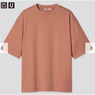 ユニクロ(UNIQLO)のユニクロU エアリズムコットンオーバーサイズTシャツ（5分袖） Lサイズ(Tシャツ/カットソー(半袖/袖なし))